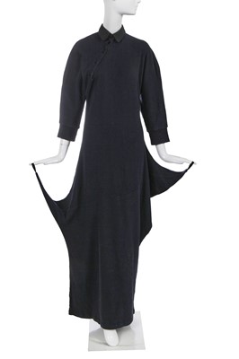 Lot 299 - A John Flett black cotton jersey dress, 1980s