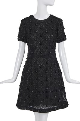 Lot 477 - A Christian Dior haute couture by Marc Bohan embellished black cocktail dress, Autumn-Winter 1969-70