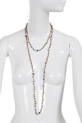 Lot 63 - A Gabrielle Chanel haute couture faux pearl sautoir, late 1960s