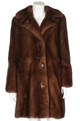 Lot 75 - A Dior brown mink jacket, 1990s, Boutique...
