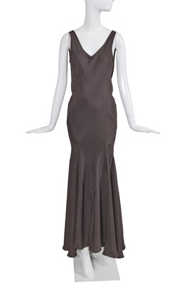 Lot 306 - An early John Galliano bias-cut evening gown, 'Hairclips' collection, Autumn-Winter 1988-89