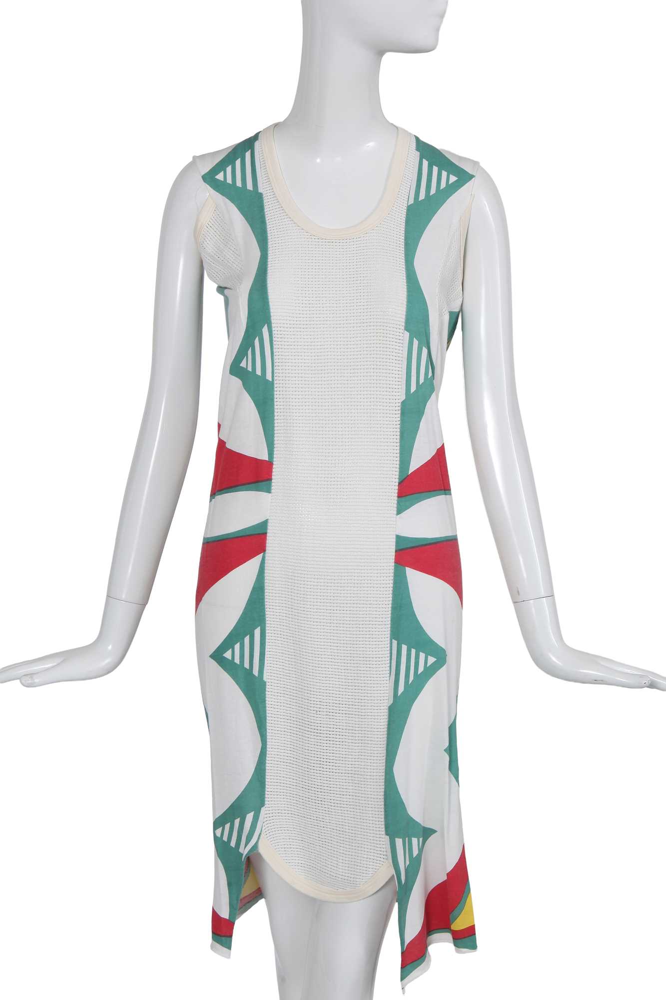 Lot 351 - A Westwood/McLaren 'Navajo' print tunic dress, 'Savage' collection, Spring-Summer 1982