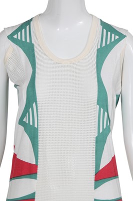 Lot 351 - A Westwood/McLaren 'Navajo' print tunic dress, 'Savage' collection, Spring-Summer 1982