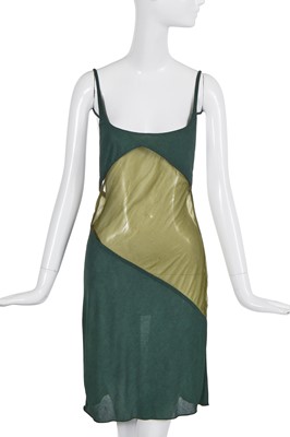 Lot 259 - A John Galliano green jersey slip dress, 'Honcho Woman' collection, Spring-Summer 1991