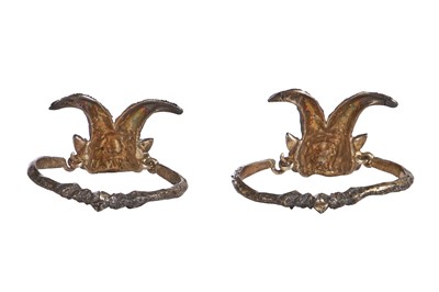 Lot 79 - A pair of Madame Grès by Robert Goossens silver-tone bracelets, circa 1960