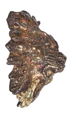 Lot 81 - A pair of Madame Grès by Robert Goossens silver-tone lion mask earrings, circa 1960