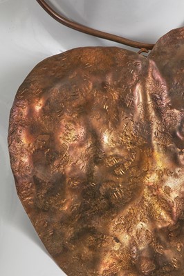 Lot 74 - A Madame Grès by Robert Goossens bronze choker necklace, 1969