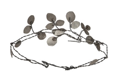 Lot 80 - A Madame Grès by Robert Goossens metal wreath belt, circa 1960