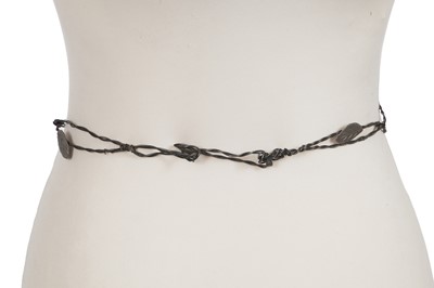 Lot 80 - A Madame Grès by Robert Goossens metal wreath belt, circa 1960