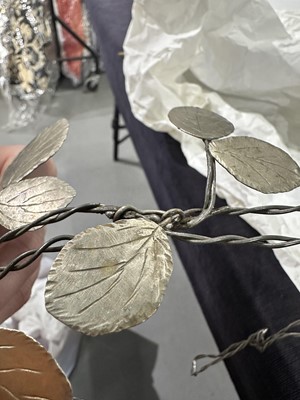 Lot 80 - A Madame Grès by Robert Goossens metal wreath belt, circa 1960