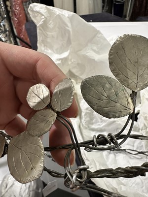 Lot 80 - A Madame Grès by Robert Goossens metal wreath belt, circa 1960