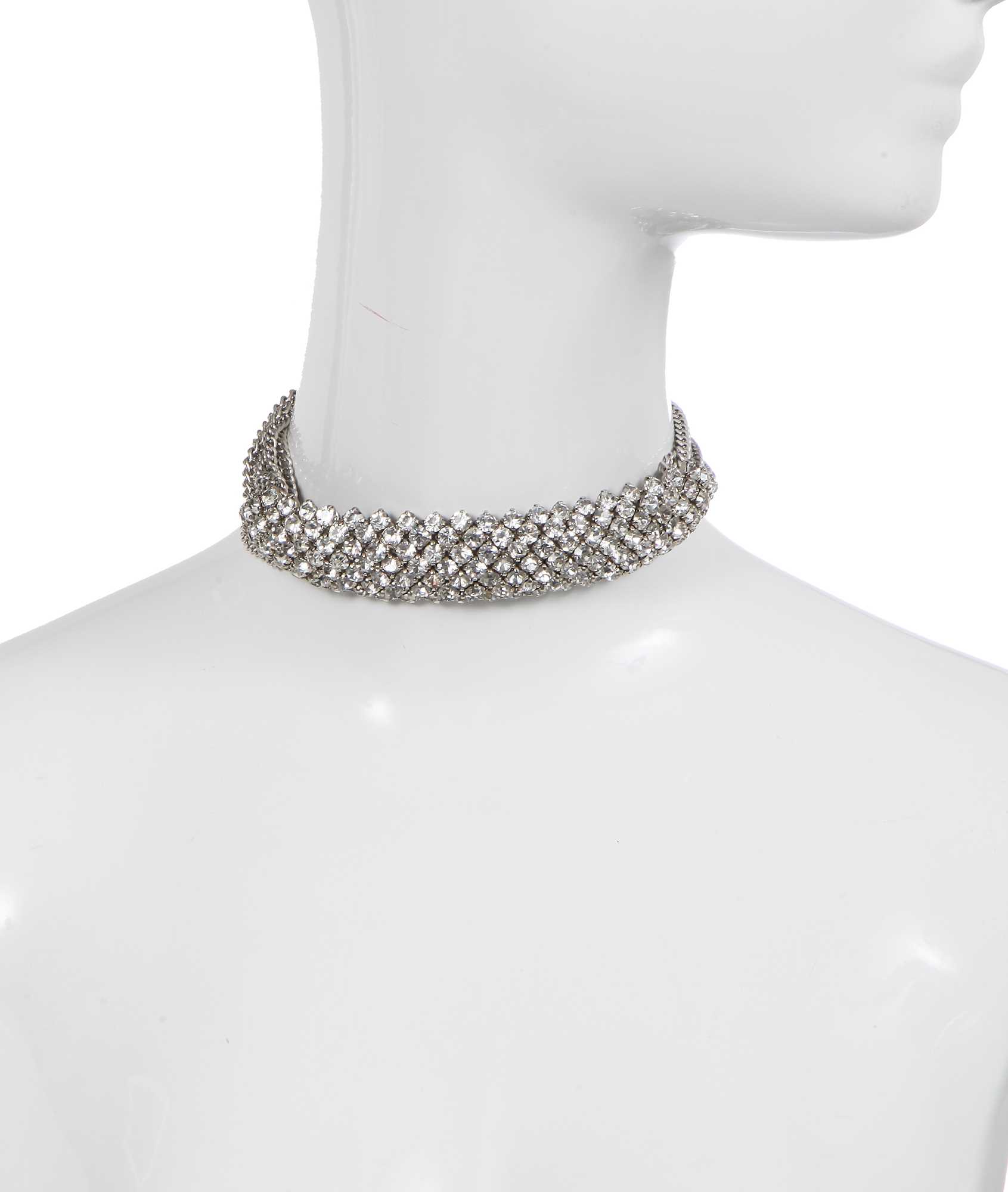Lot 88 - A Madame Grès rhinestone choker necklace, 1970s-80s