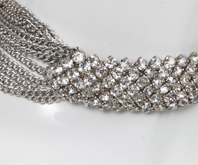 Lot 88 - A Madame Grès rhinestone choker necklace, 1970s-80s