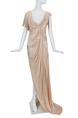 Lot 152 - A Christian Dior by John Galliano ivory silk jersey evening gown, 'Back to Basics' collection, Spring-Summer 2007