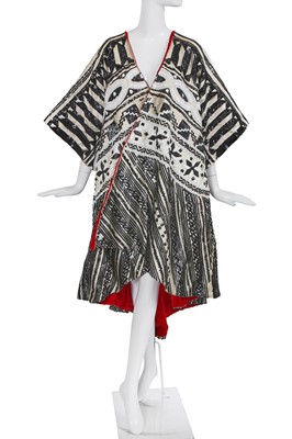 Lot 462 - Josephine Baker's beaded and sequined white silk satin coat, 1960s