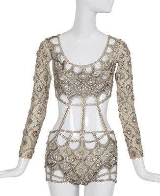 Lot 467 - Josephine Baker's embellished mesh stage costume, circa 1930