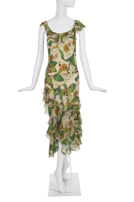 Lot 160 - A John Galliano printed silk dress, commercial collection 2005