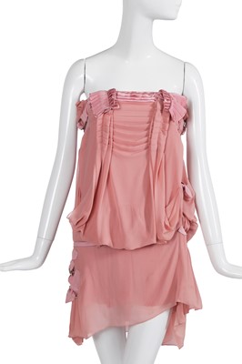 Lot 166 - A Christian Dior by John Galliano pink silk cocktail dress, 'Tough Chic' collection, Spring-Summer 2003