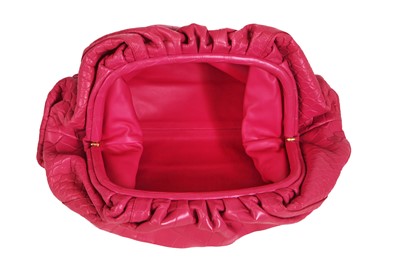 Lot 97 - A Bottega Veneta pink crocodile 'Pouch' clutch, 2019