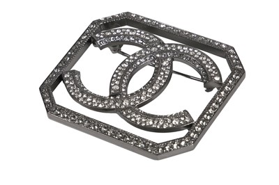 Lot 10 - A Chanel by Karl Lagerfeld rhinestone brooch, Autumn-Winter 2017-18