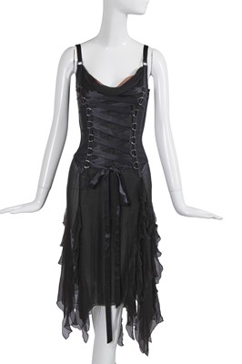 Lot 183 - A Versace by Donatella Versace black corset dress, Autumn-Winter 2003-04