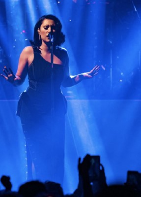 Lot 225 - A Jean Paul Gaultier pinstriped wool-blend dress, 'Europe de I’avenir' collection, Autumn-Winter 1992-93