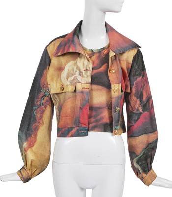 Lot 230 - A Vivienne Westwood Boucher-print T-shirt and jacket, 'Grand Hotel' collection, Spring-Summer, 1993