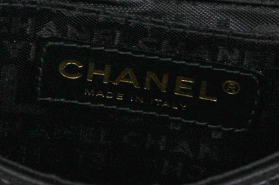 Lot 25 - A Chanel by Karl Lagerfeld black silk mini camellia classic flap shoulder bag, 2003-04
