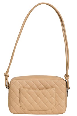 Lot 23 - A Chanel Cambon beige calfskin camera bag, 2005-06