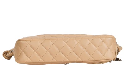 Lot 23 - A Chanel Cambon beige calfskin camera bag, 2005-06