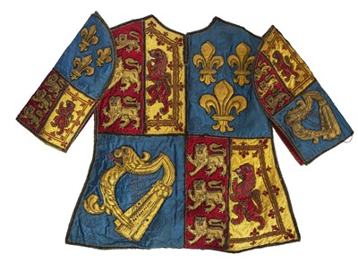 Lot 546 - An appliquéd silk Herald’s tabard, 1707-14, belonging to William Hesketh