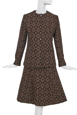 Lot 449 - An Yves Saint Laurent wool day ensemble, probably Autumn-Winter 1971-72
