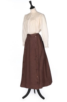 Lot 388 - A rare lady's cycling skirt, circa 1910, of...