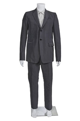 Lot 50 - A Carol Christian Poell men's grey ramie-blend suit, 'Paranoid' collection, Spring-Summer 2007