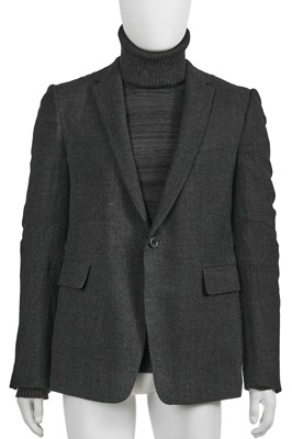 Lot 45 - A Carol Christian Poell men's grey blazer and sweater, 'Disjointed' collection, Autumn-Winter 2007-08