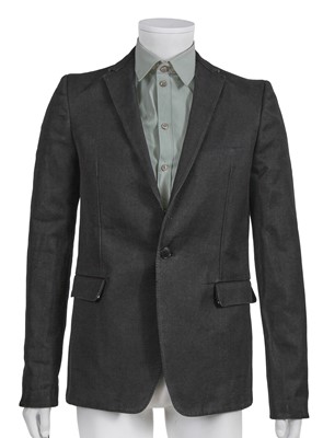 Lot 30 - A Carol Christian Poell men's 'Self-edge' blazer and shirt, 'Self-Same' collection, 2009