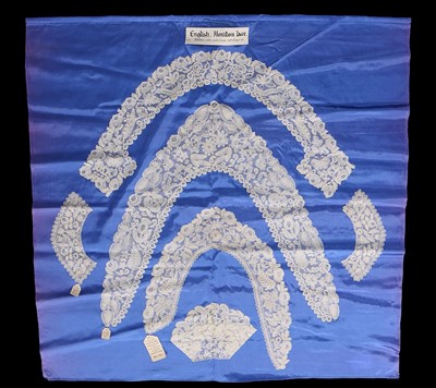 Lot 536 - A group of Honiton lace, mainly collars,...