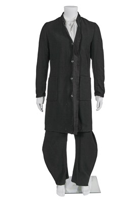 Lot 91 - A Carpe Diem men's black self-striped wool suit, Autumn-Winter 2003-04