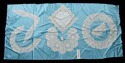 Lot 539 - A group of Brussels mixed lace, late...