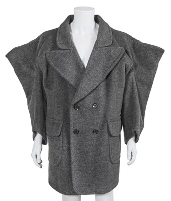 Lot 174 - A rare Westwood/McLaren grey brushed wool double-breasted coat, 'Witches' collection, Autumn-Winter 1983-84