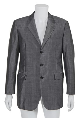 Lot 122 - Lee McQueen's Prada grey mohair-wool blend blazer, Spring-Summer 2006