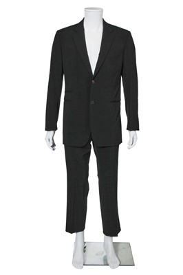Lot 124 - Lee McQueen's Hermès By Véronique Nichanian black wool suit, circa 2005