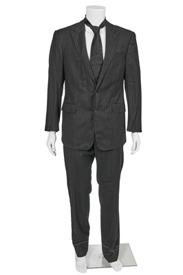 Lot 125 - Lee McQueen's Ralph Lauren grey pinstriped brushed wool suit, circa 2007