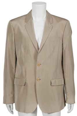 Lot 126 - Lee McQueen's Helmut Lang beige silk blazer, circa 2000