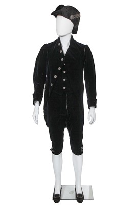 Lot 195 - A navy velvet court livery, 1902