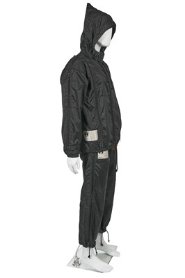 Lot 21 - A Final Home by Kosuke Tsumura black nylon 'Survival' suit, circa 1994