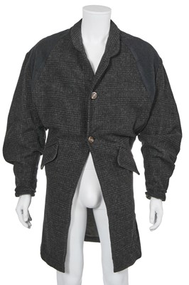 Lot 169 - A Christopher Nemeth checked grey wool coat, circa 1984