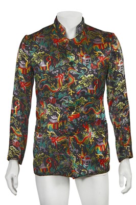 Lot 188 - A Scott Lester printed satin jacket, late 1960s