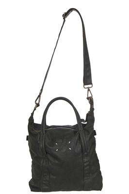Lot 102 - A Maison Margiela black cotton canvas bag, Autumn-Winter 2009-10