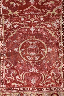 Lot 168 - A fine Mariano Fortuny stencilled velvet wall...